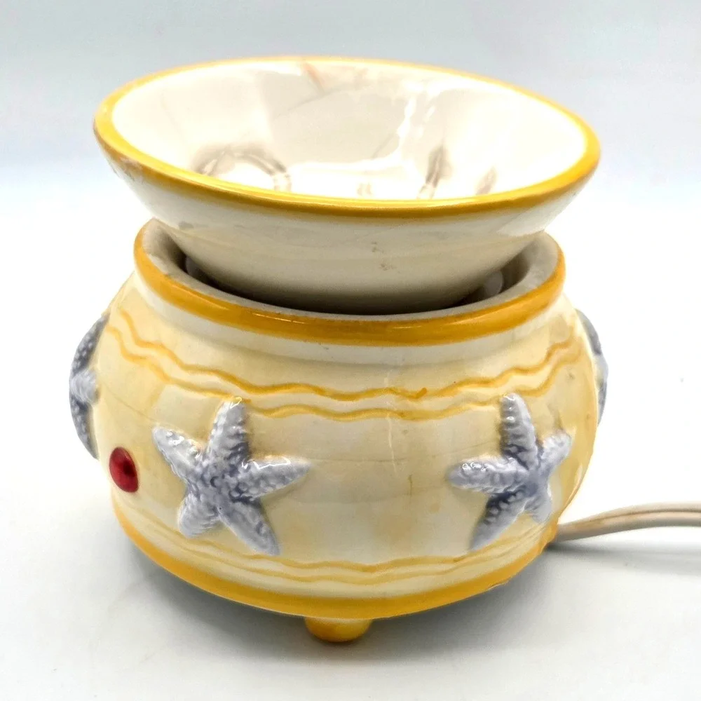 Starfish Beach Coastal Electric Wax Warmer Fragrance Aromatherapy Cottage Core‎